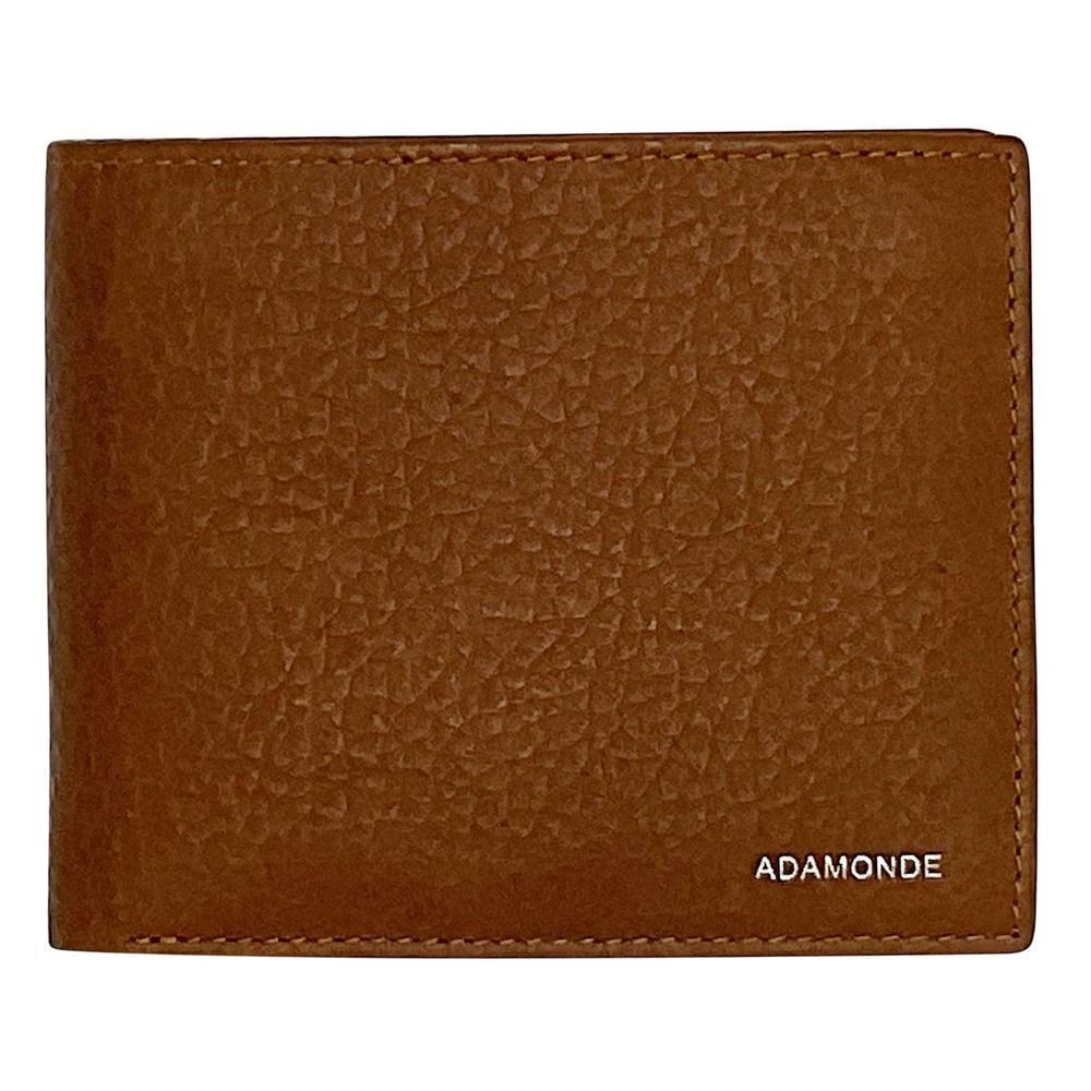 Men's minimalist leather wallet with ID window